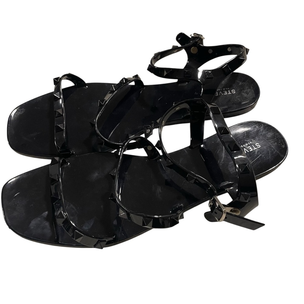 Steve Madden Black Studded Sandals